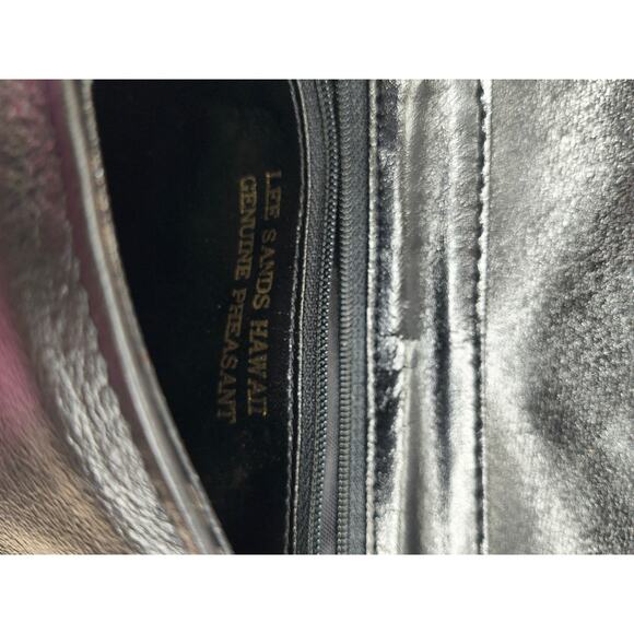 Vintage Lee Sands Hawaii Genuine Pheasant  Handbag Purse & Coin Purse - Picture 7 of 16